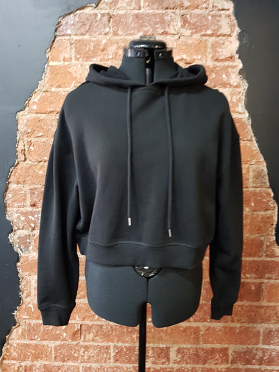 Never Fail Womens Black Cropped Hoodie