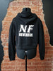 Never Fail Womens Black Cropped Hoodie