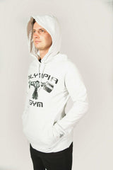 Olympia Gym Unisex Stretch Grey Hoodie