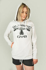 Olympia Gym Unisex Stretch Grey Hoodie