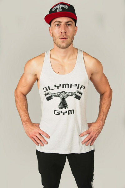 Olympia Gym Unisex Grey Singlet