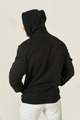 Never Fail Mens Black Hoodie