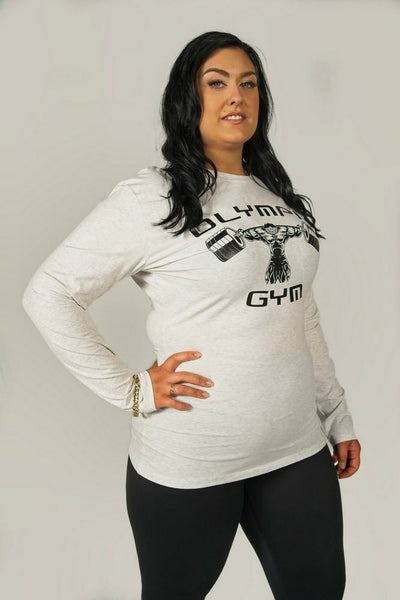 Olympia Gym Grey Women's Long Sleeve Shirts