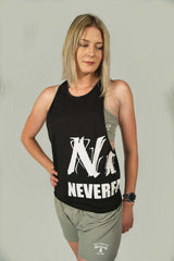 Never Fail Womens Black Cut Out Tank