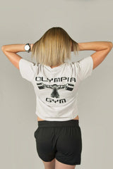 Olympia Gym Women's Grey Cropped Tee